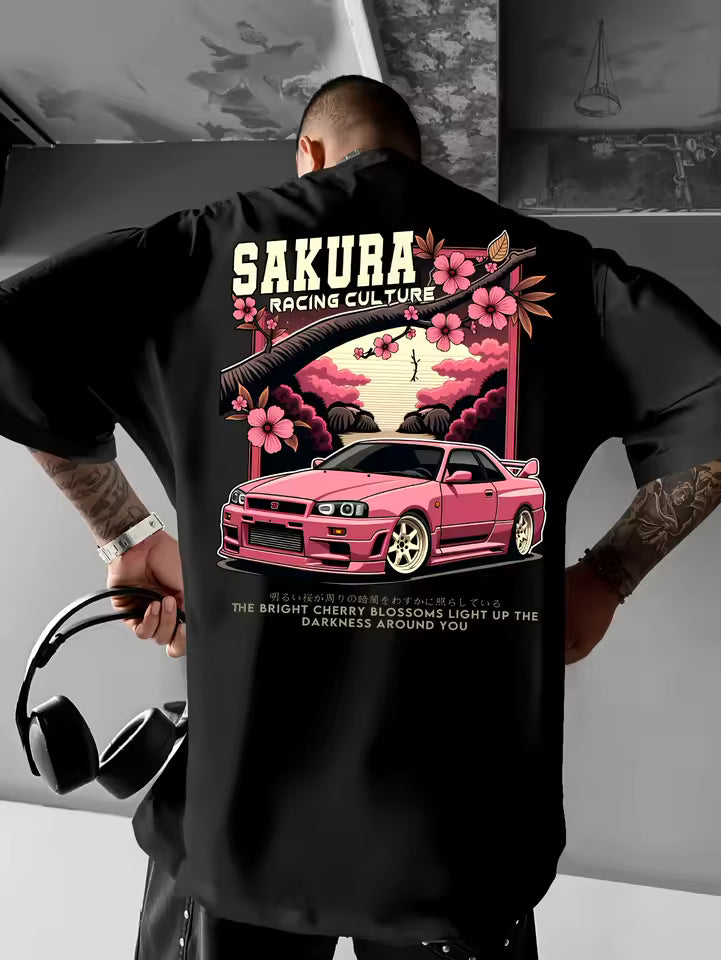 Camiseta Sakura MotorSport Negra