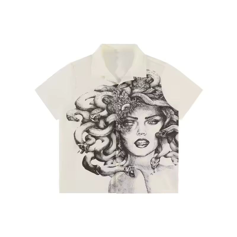 Camisa Medusa Crema