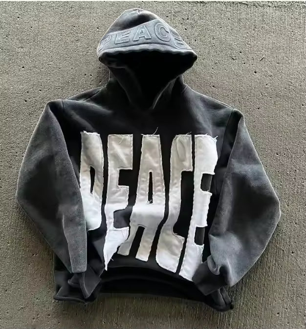 Sudadera Peace Gris