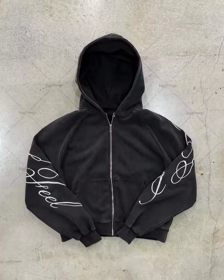 Sudadera Gótica Your World Negra