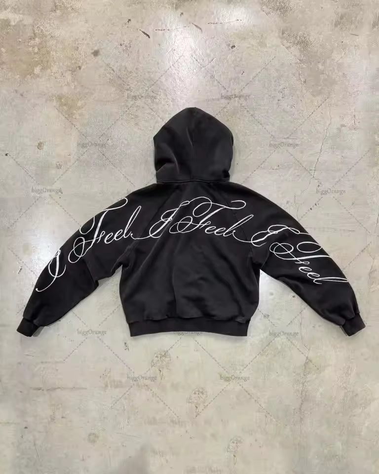 Sudadera Gótica Your World Negra